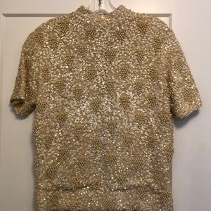 Saks Fifth Avenue exquisite beaded sweater. Small